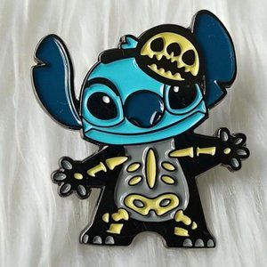 Stitch Halloween Skeleton Costume Metal Enamel Pin